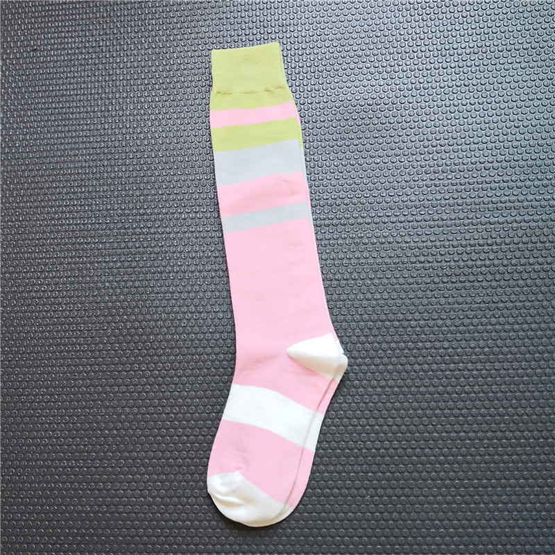 Calf Socks Knee-high Socks Spell Color Stockings